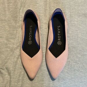 Rothy’s Pointe Flats in Petal Pink Sz 8.5